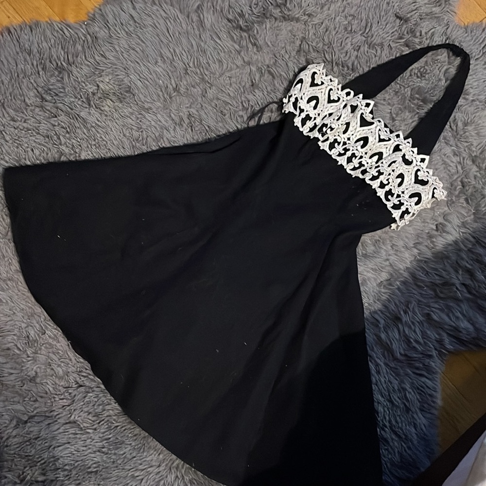 Formal black halter dress